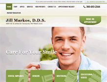 Tablet Screenshot of markosdental.com